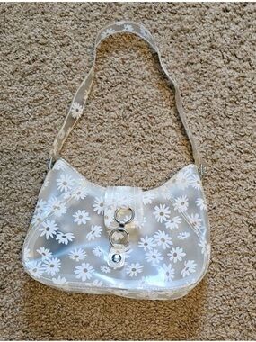 Transparent Purse with Daisies